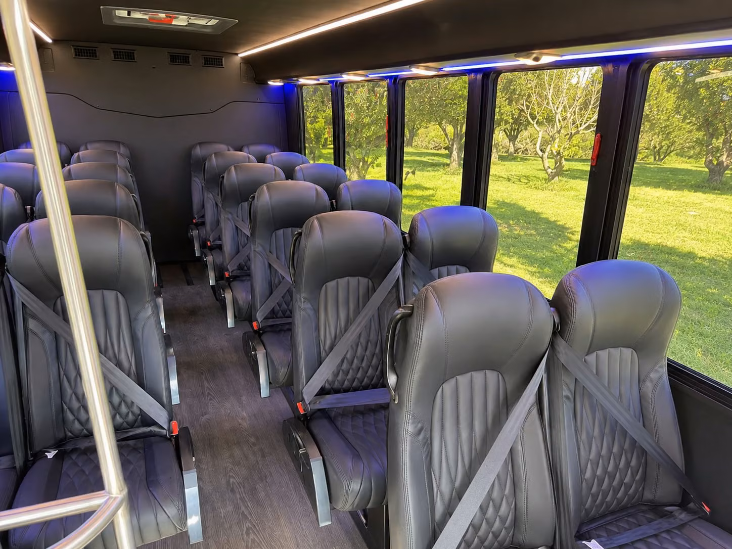 20 passenger minibus interior