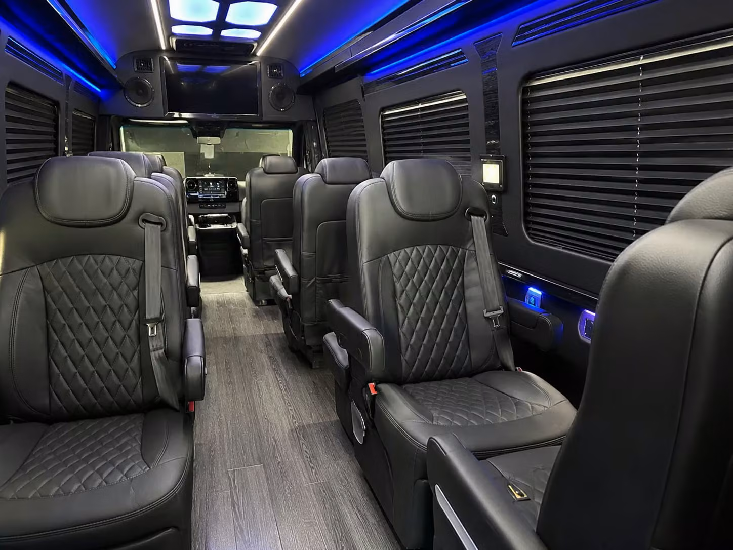 sprinter van with driver inside