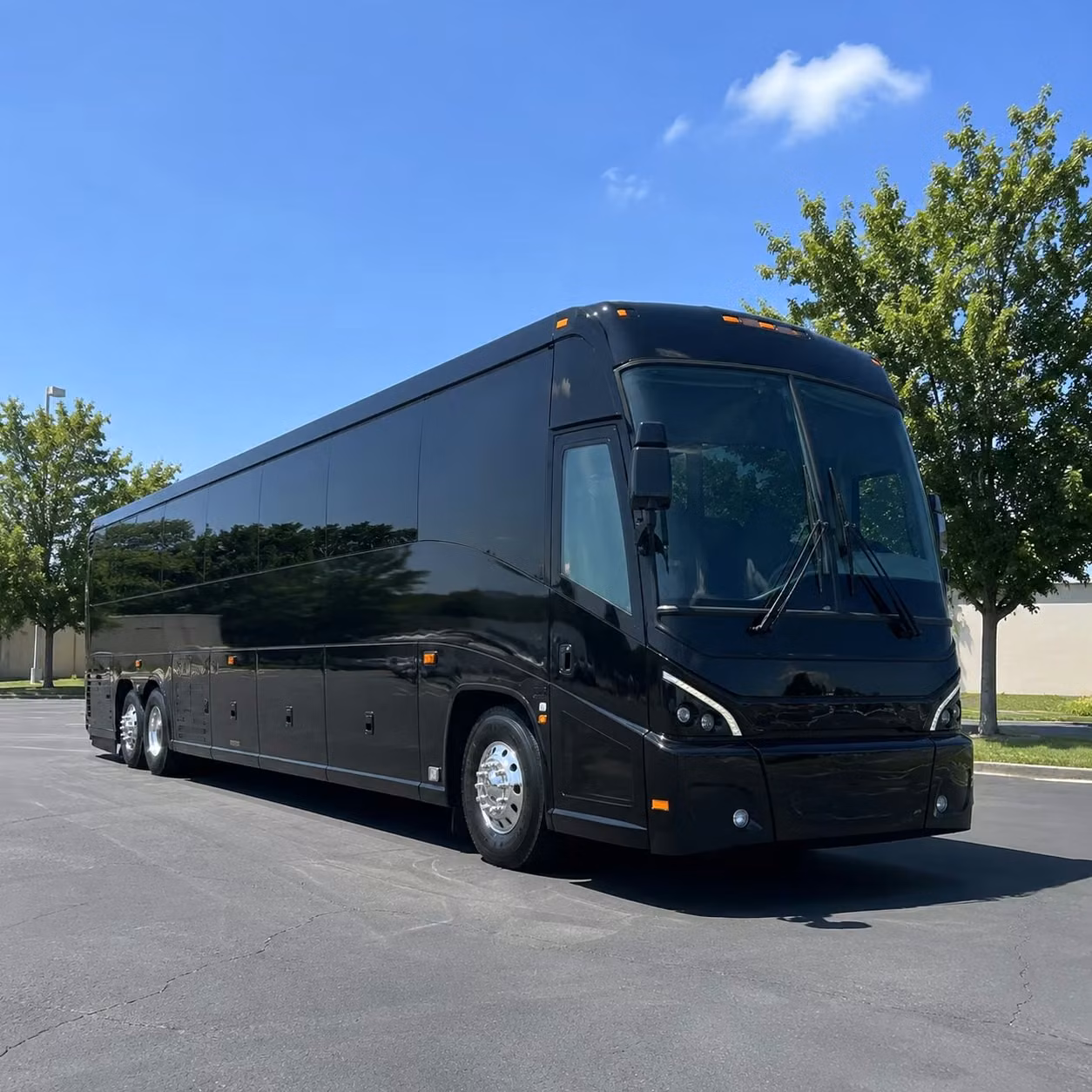 tulsa charter bus rental exterior