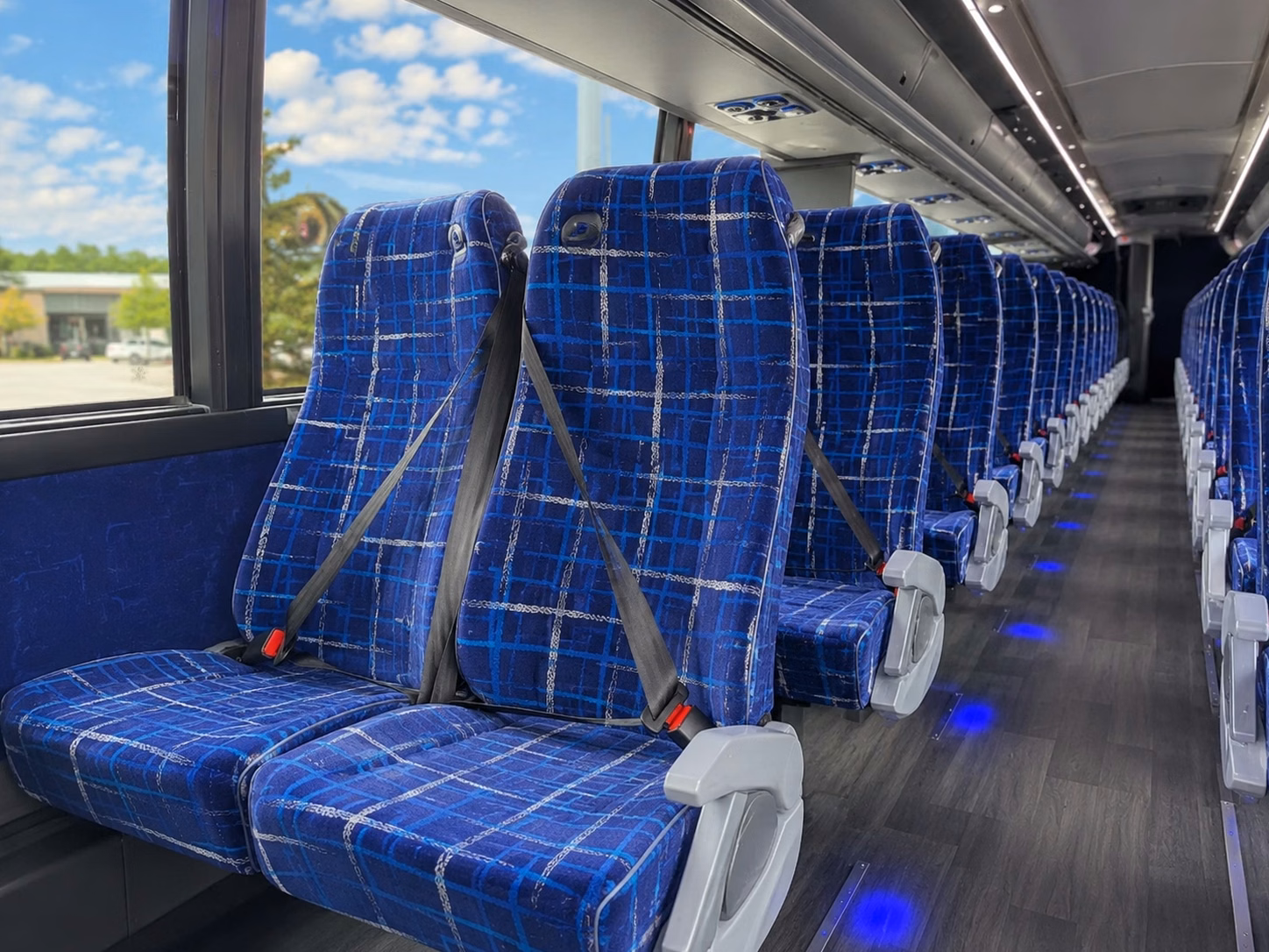 tulsa charter bus rental interior